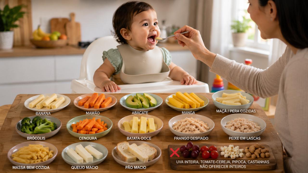 Quais são os cortes seguros de cada alimento para evitar engasgo?